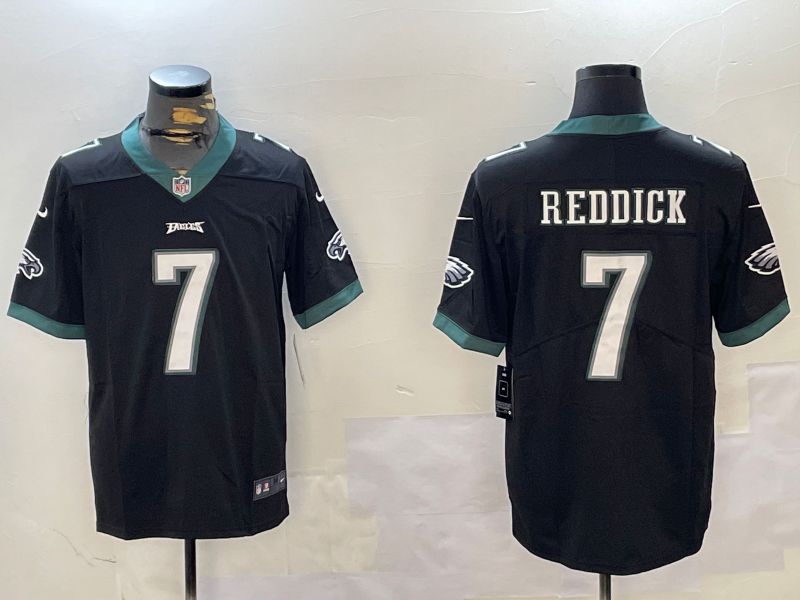 Men Philadelphia Eagles #7 Reddick Black Second generation 2024 Nike Limited NFL Jersey style 1->philadelphia eagles->NFL Jersey